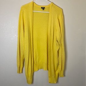 Bright Yellow Torrid Long Sleeve Cardigan